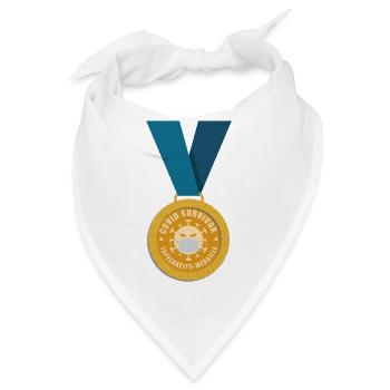 TAPFERKEITS-MEDAILLE Covid-19 - Bandana - Weiß - Vorne