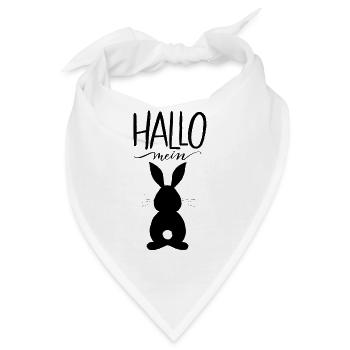Hallo mein Hase - Bandana - Weiß - Vorne