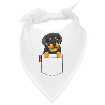 Rotweiller Tasche - Bandana - Weiß - Vorne