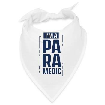 Ich bin Sanitäter Krankenwagen Rettungssanitäter - Bandana - Weiß - Vorne