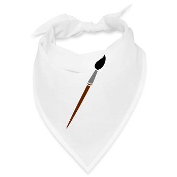 Pinsel - Bandana - Weiß - Vorne