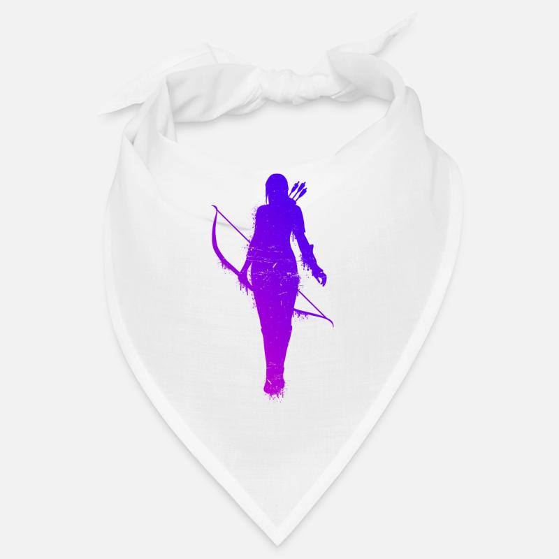 Bogenschießen Damen Mädchen Silhouette Archery Bog Bandana