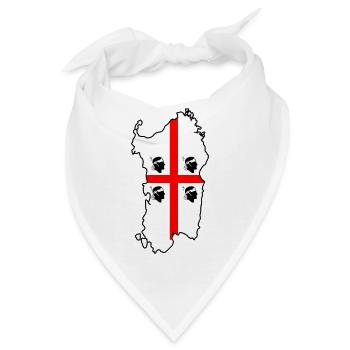 Sardinien - Bandana - Weiß - Vorne