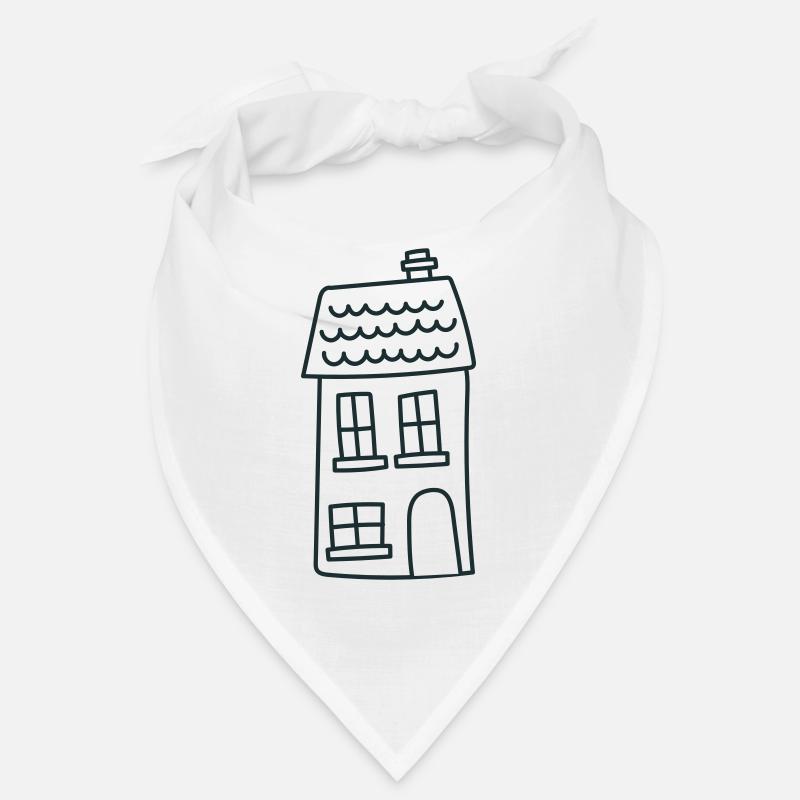 Grande maison irrégulière mignonne Bandana