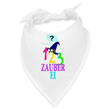 123 Zauberei Zauber Zauberhut Sprechblase comic - Bandana - Weiß - Vorne