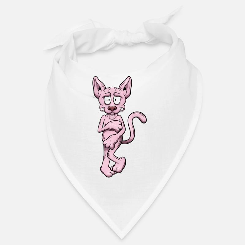 Nackte Sphynx Katze Bandana