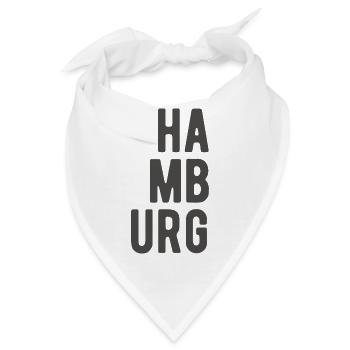 Hamburg Hamburger Sprüche Zitate Bilder Geschenk - Bandana - Weiß - Vorne