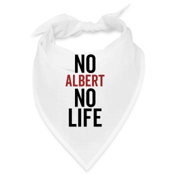Nein Albert Kein Leben - Bandana - Weiß - Vorne