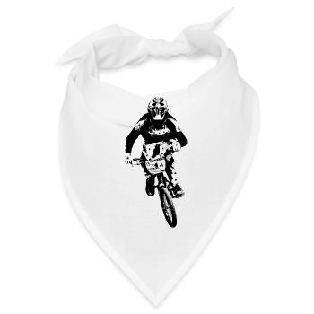 BMX-Rennen - Bandana - Weiß - Vorne