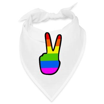 Lgbtq - Bandana - Weiß - Vorne