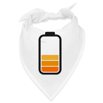 HALF BATTERY - Black - Bandana - Weiß - Vorne