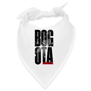 Kolumbien Karte Großbuchstaben - Bandana - Weiß - Vorne