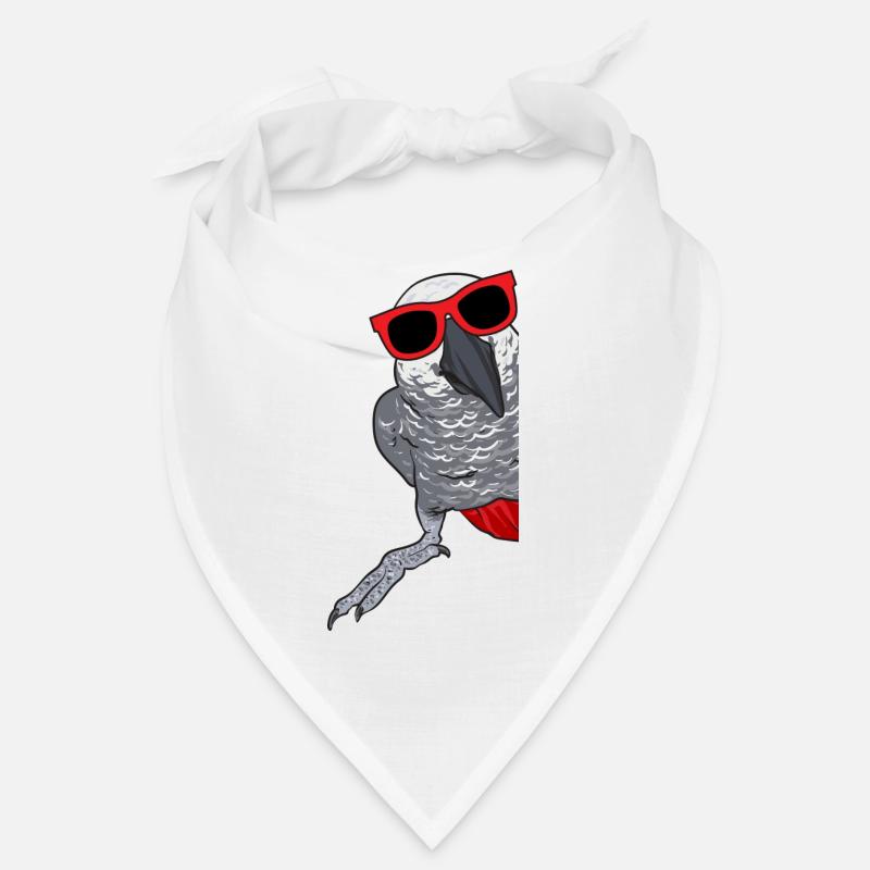Graupapagei African Grey Parrot Papagei Bandana