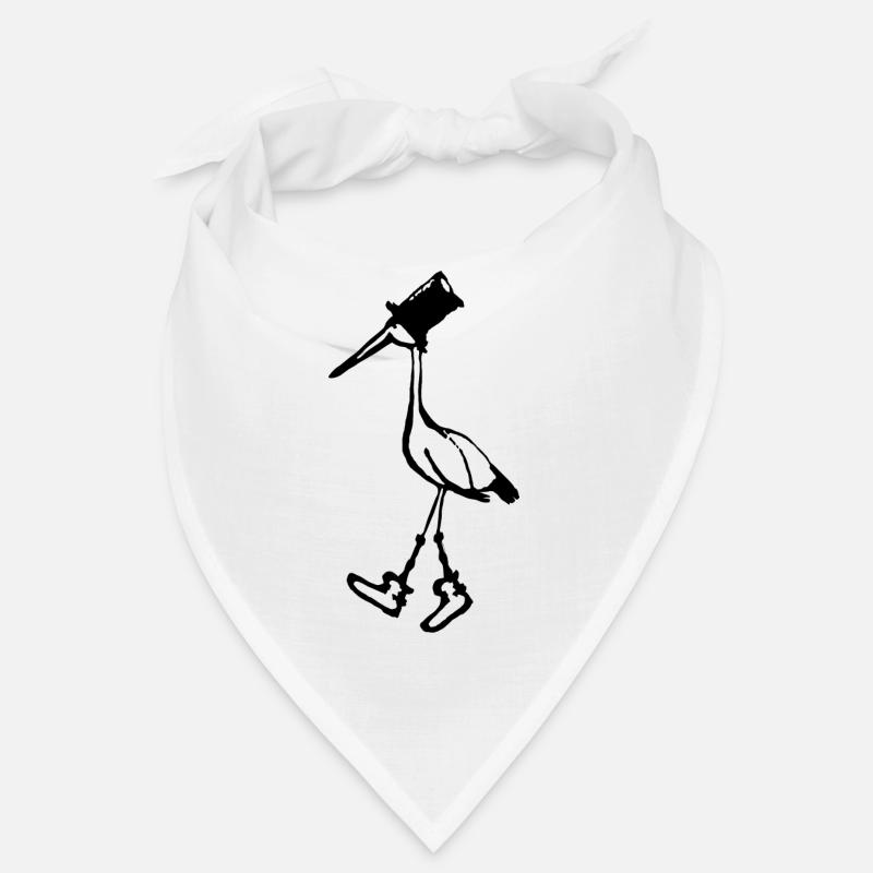 Herr Storch - Bandana - Weiß