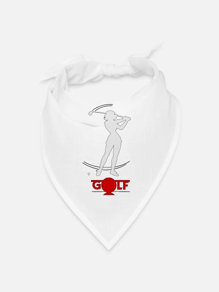 Retro golfer - Bandana - white