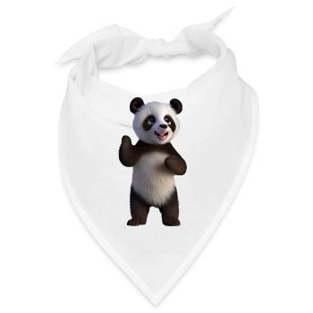 BABY PANDA STEHEND - Bandana - Weiß - Vorne
