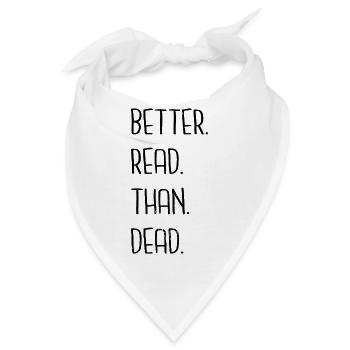 book lover typography book dragon love book - Bandana - Weiß - Vorne