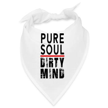 Pure soul dirty mind - Bandana - Weiß - Vorne