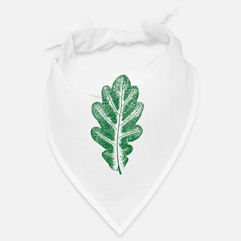 Vert Feuille de Chêne - Monocolore - Feuille/Chêne/ Arbre Bandana