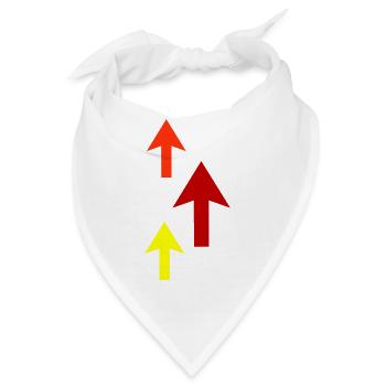 pfeile - Bandana - Weiß - Vorne