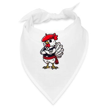 Hühnchen-Basquaise - Klartext - Bandana - Weiß - Vorne