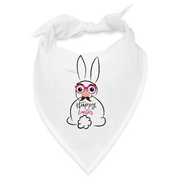 Happy Easter - Bandana - Weiß - Vorne