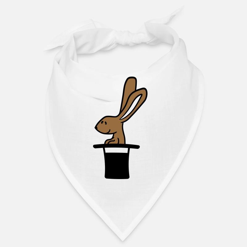 Lapin Chapeau Haut de forme Sorcier Lapin Sorcier Mignon Bandana