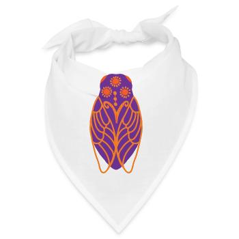 Sonnige Zikade - Bandana - Weiß - Vorne