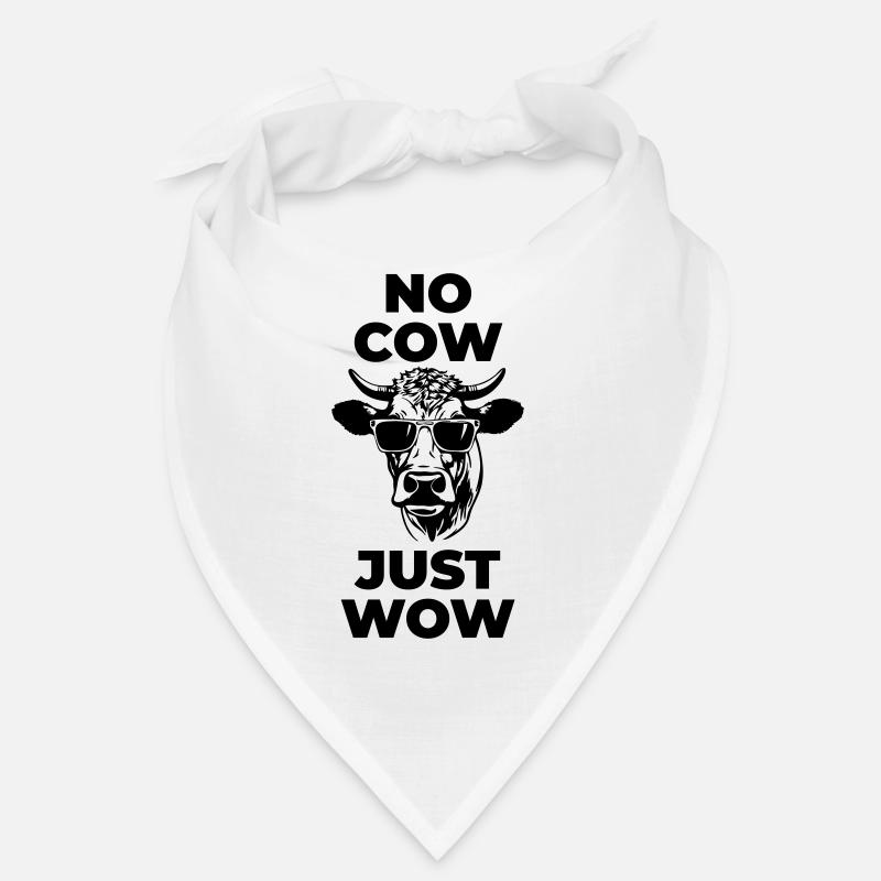 Pas de vache, juste wow - Chemise végétalienne Bandana