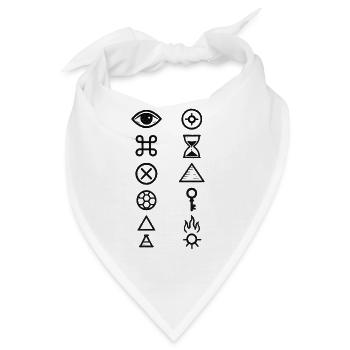Avi Collection – Mystic Columns - Bandana - Weiß - Vorne