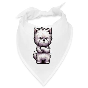 West highland terrier Westie West highland hund - Bandana - Weiß - Vorne
