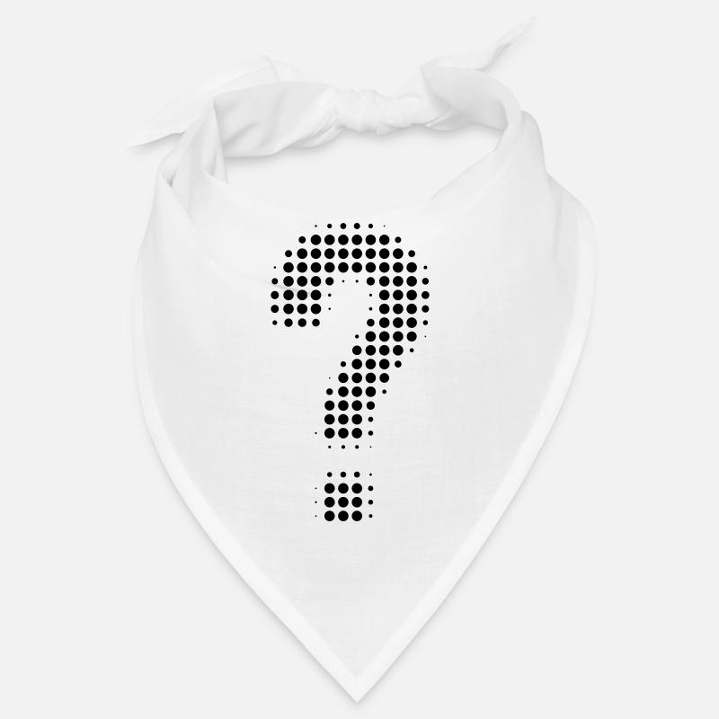 Question mark pixel optics Bandana