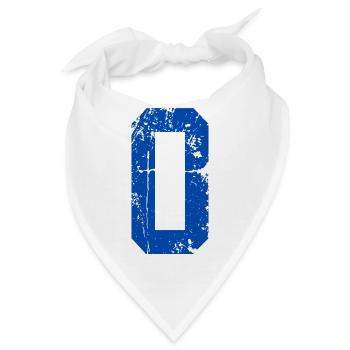 Letter o Retro Sport - Bandana - Weiß - Vorne