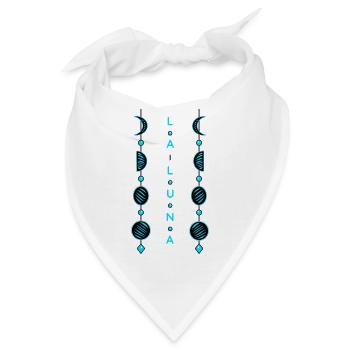 Mondphasen - Bandana - Weiß - Vorne