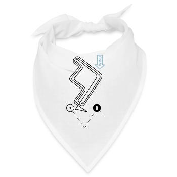 Regattabahn Segelsport Regatta Bahn Segeln Kurs - Bandana - Weiß - Vorne