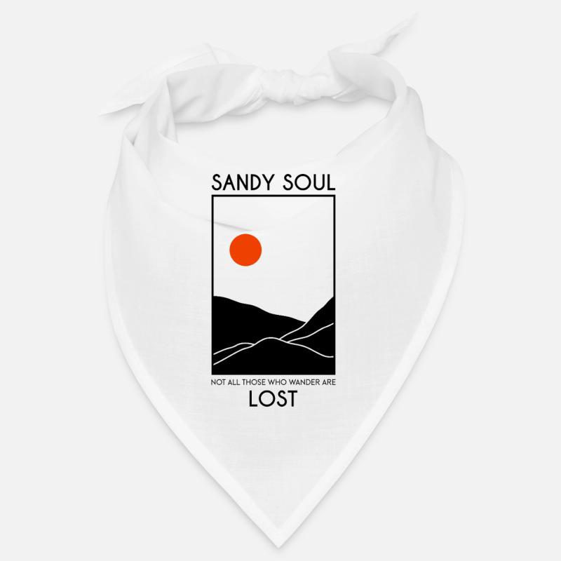 Déserts de sable / dunes de sable avec un soleil rouge Bandana
