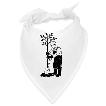 Gärtner - Bandana - Weiß - Vorne