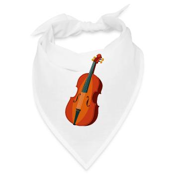 Kontrabass - Bandana - Weiß - Vorne