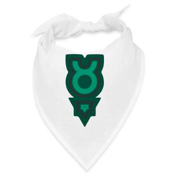 Tierkreis Stammes-Taurus und Erde - Bandana - Weiß - Vorne