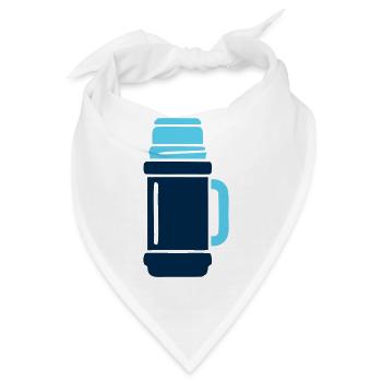Isolierflasche Wander Logo - Bandana - Weiß - Vorne