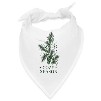 Gemütliche Kiefernsaison - Bandana - Weiß - Vorne
