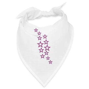 Sterne - Bandana - Weiß - Vorne