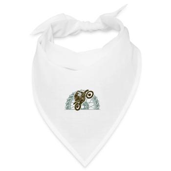 Motocross - Bandana - Weiß - Vorne