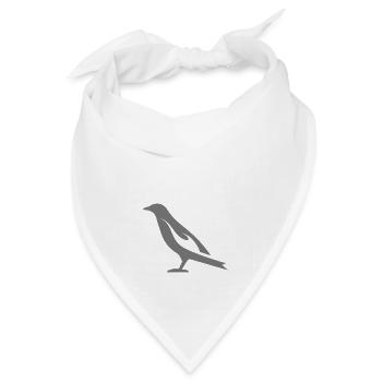 Brennender Vogel | Burning Bird Silhouette - Bandana - Weiß - Vorne