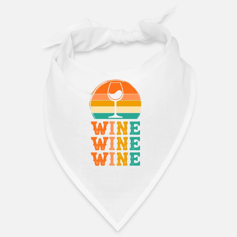 Wein Retro-Design Wein Geschenk Bandana
