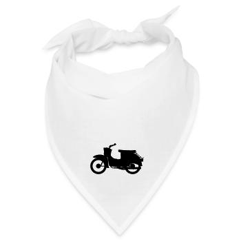 Simson Schwalbe Silhouette - Bandana - Weiß - Vorne
