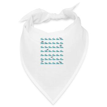 Wellen - Bandana - Weiß - Vorne