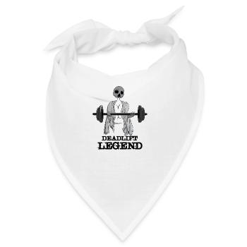 Deadlift Legend Powerlifting-Training mit - Bandana - Weiß - Vorne