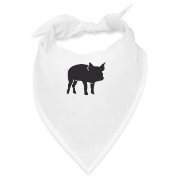 Ferkel - Bandana - Weiß - Vorne