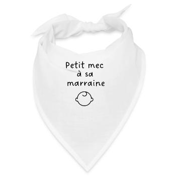 Kleiner Kerl für seine Patentante - Bandana - Weiß - Vorne